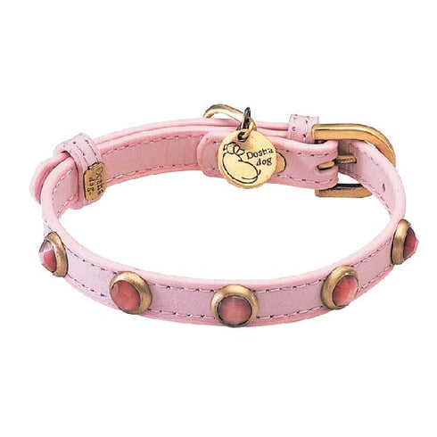 Pebbies Light Pink Cat Eye Dog Collar