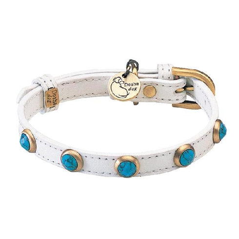 Pebbies Turquoise Dog Collar