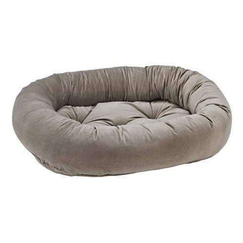 Pebble Microvelvet Donut Dog Bed