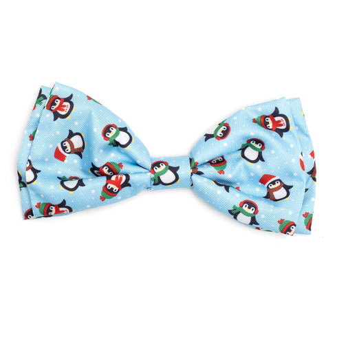 Penguins Dog Bow Tie