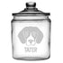 Personalized Dog Faces Breed Glass Dog Treat Jar