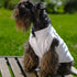 Personalized White Linen Button Down Dog Shirt