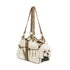 Petote Metro Dog Carrier Ivory Quilted