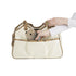 Petote Metro Dog Carrier Ivory Quilted