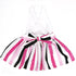 Pink And Black Striped Dog Sundress