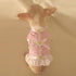 Pink Delicate Daisy Dog Harness Vest Set