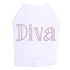 Pink Diva Rhinestone Dog Tank