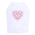 Pink Heart Rhinestone Dog Tank