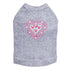 Pink Heart Rhinestone Dog Tank