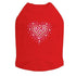 Pink Heart Rhinestone Dog Tank