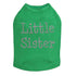 Pink Little Sister Rhinestone Dog Tank