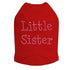 Pink Little Sister Rhinestone Dog Tank