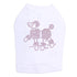 Pink Poodle Rhinestone Dog Tank