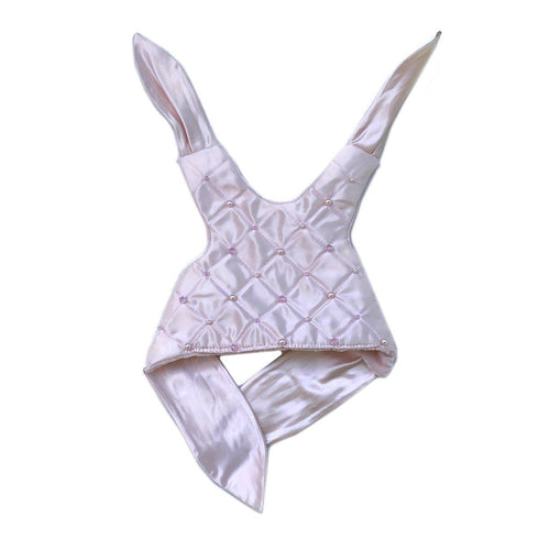 Pink Quilted Satin Dog Vest Sample