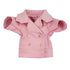 Pink Roses Denim Biker Dog Coat