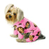 Pink Silly Monkey Fleece Turtleneck Dog Pajamas Medium