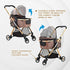 Pista Luxury 3-In-1 Stroller Gold