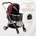 Pista Luxury 3-In-1 Stroller Red