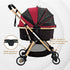 Pista Luxury 3-In-1 Stroller Red