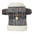 Plaid Biker Dog Coat