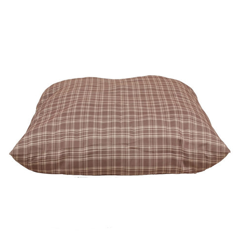 Plaid Shebang Indoor/Outdoor Dog Bed Tan