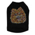 Pomeranian Rhinestone Dog Tank
