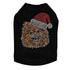 Pomeranian Santa Rhinestone Dog Tank