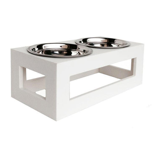 Porchside Outdoor Double Dog Diner White