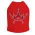 Princess Crown Rhinestone Dog Tank
