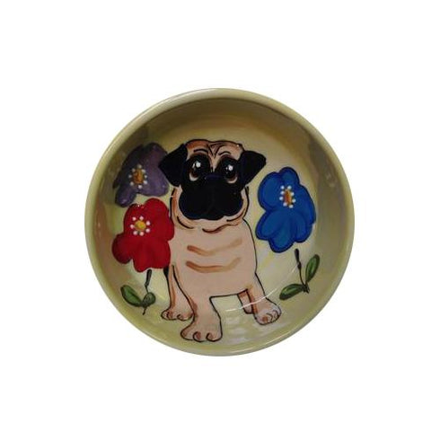 Pug 12 Dog Bowl