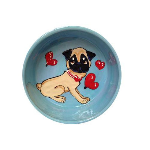 Pug 9 Dog Bowl