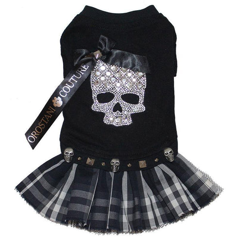 Punk Rock Crystal Skull Dog Dress