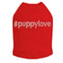 #Puppylove Rhinestone Dog Tank