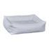 Pure White Linen Blend B Lounge Dog Bed