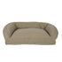 Quilted Microfiber Personalized Bolster Dog Bed Sage