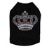 Rainbow Crown Rhinestone Dog Tank