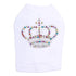 Rainbow Crown Rhinestone Dog Tank