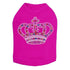 Rainbow Crown Rhinestone Dog Tank