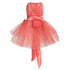 Ready For The Party Dog Dress Coral