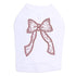 Red Bow Rhinestone Dog Tank