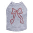 Red Bow Rhinestone Dog Tank