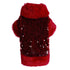 Red Glitter Dog Sweatshirt Medium