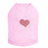Red Heart Inside Heart Dog Rhinestone Tank