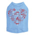 Red Heart With Hearts Rhinestone Dog Tank