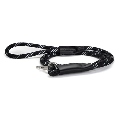 Reflective Rope Dog Leash Black