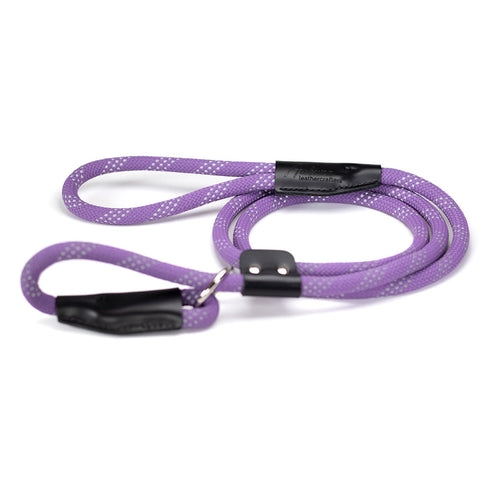 Reflective Slip Rope Dog Leash Lavender