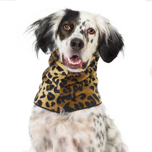 Reversible Snood Dog Neck Warmer Leopard/Leopard