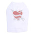 Ribbon Heart Rhinestone Dog Tank
