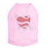 Ribbon Heart Rhinestone Dog Tank
