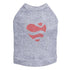 Ribbon Heart Rhinestone Dog Tank